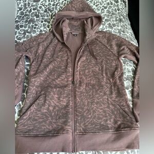 Athleta zip front hoodie jacket sz XL